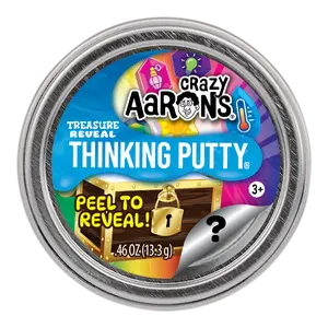 Crazy Aaron's Thinking Putty Treasure Reveal in a Mini 2" Tin Assorted