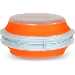 Collapsible Plastic Batter Bowl | Mess-Free Breading Shaker Container & Mixer | Ideal for Fish Fry, Fried Chicken, Onion Rings,  &