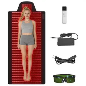 Full body red light therapy, 72.8"x 33" Red and Infrared Light Therapy Blanket with 660nm & 850nm Dual Wavelengths, 1370 LEDs Infrared Light Therapy for Full Body Pain Relief, Improved Sleep,Relieve pain in the lower back, back, legs, or arm joints