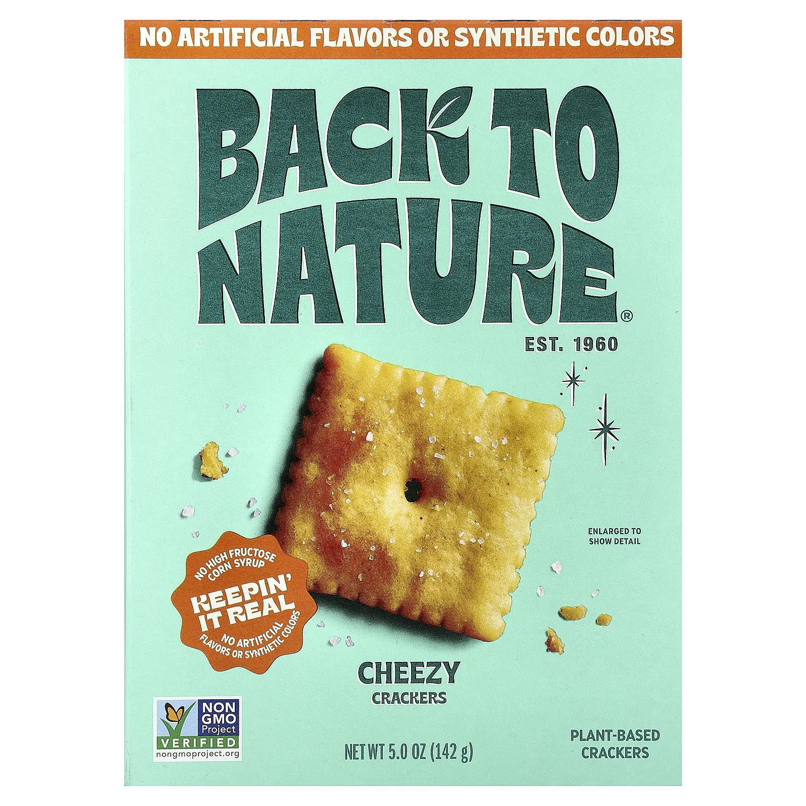 Back to Nature Crackers, Cheezy, 5 oz (142 g) Back to Nature Crackers, Cheezy, 5 oz (142 g)