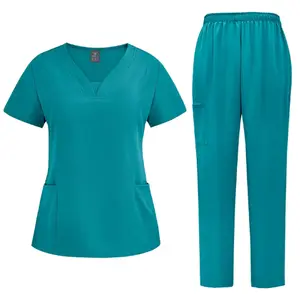 Turquoise 2-Piece Nurse Scrub Set | Comfortable Medical Uniform for Healthcare Professionals