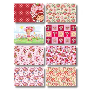 Strawberry Girl Card Skin - Premium Vinyl Sticker with Water Resistant Features, Front Sticker Only. Available in Small & Large Chips, No Laminates Specified