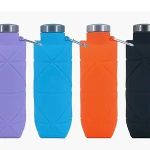 Collapsible Silicone Water Bottle - Portable and Reusable