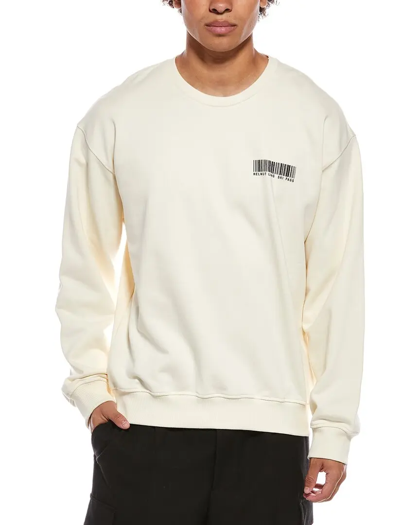 Helmut Lang Ski Schedule Crewneck Sweatshirt