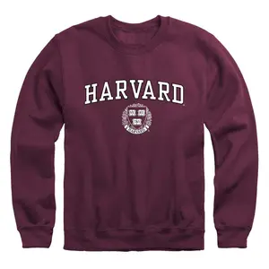 Harvard University Crest Crewneck Sweatshirt (Crimson)