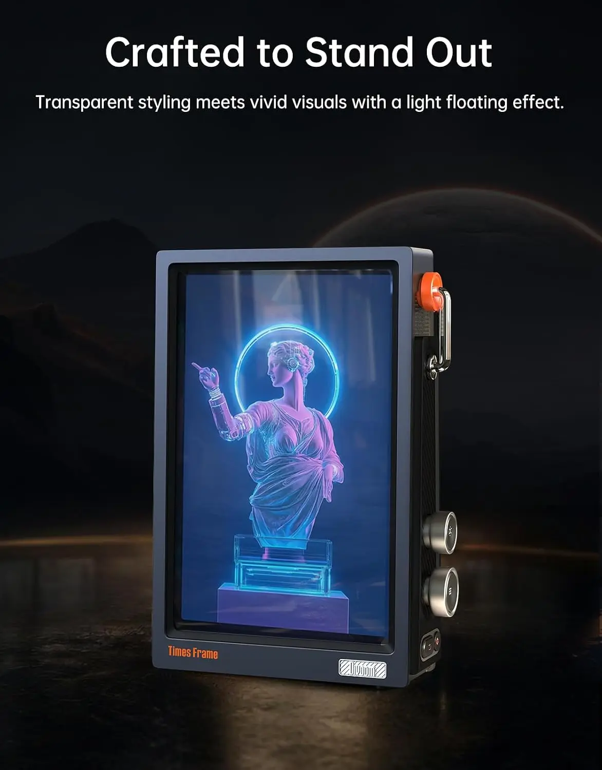 Divoom Times Frame-Wifi Smart Digital Photo Frame,10.1 Inch