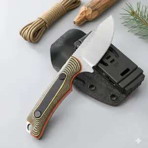 BM 15017 Hidden Canyon Compact EDC Tool, 2.79″ 8Cr13MoV blade, full tang, G10 handle, Kydex sheath, portable gear for camping, hiking, everyday outdoor use, survival supplies