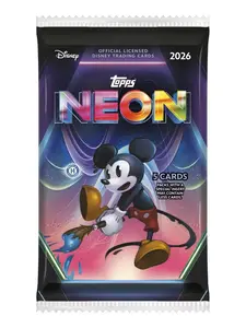 1 (ONE) HOBBY Pack 2026 Topps Disney Neon