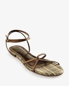 Sam Edelman Thin Strappy Flat Sandal Bronze