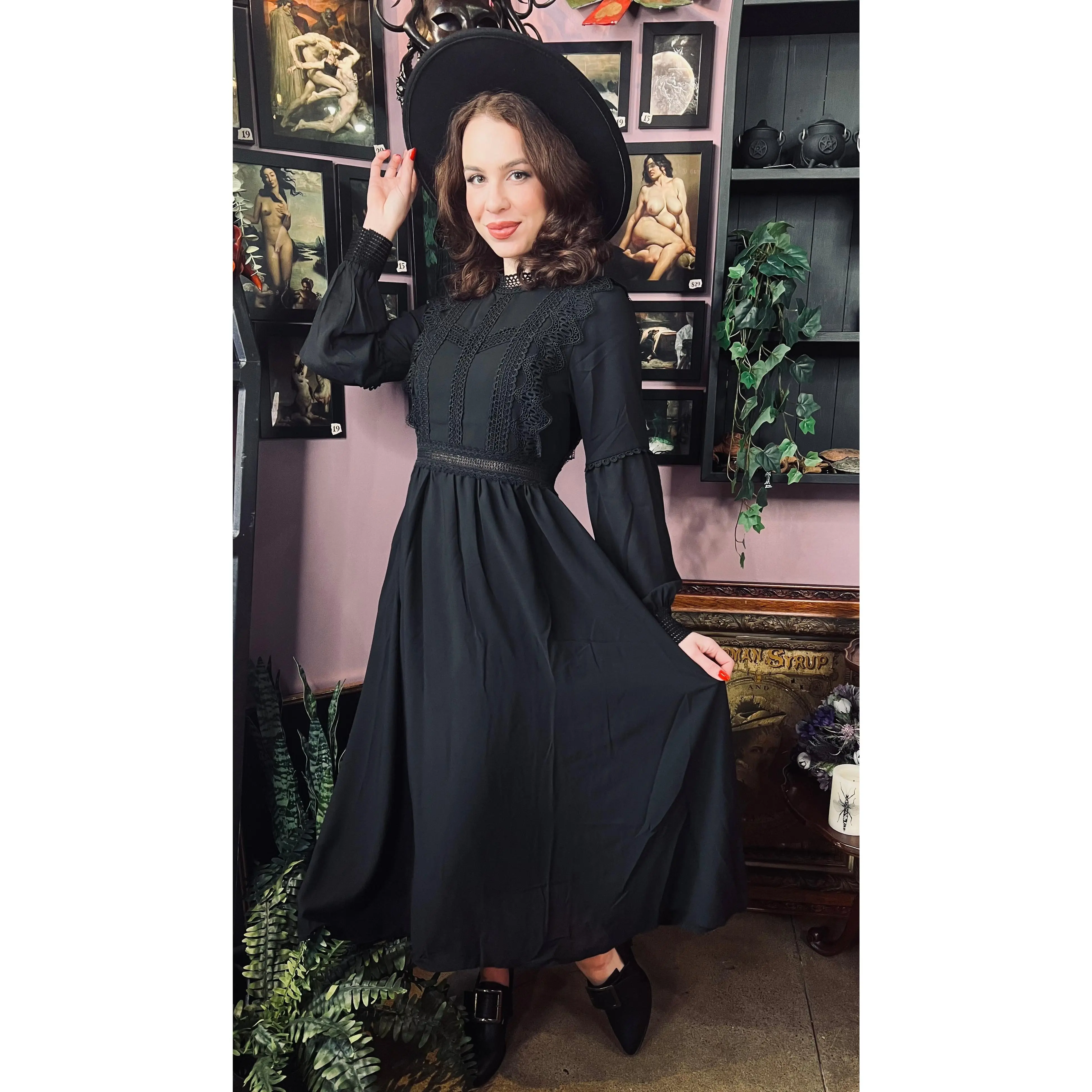 Cottagecore Boho Witchy Dress