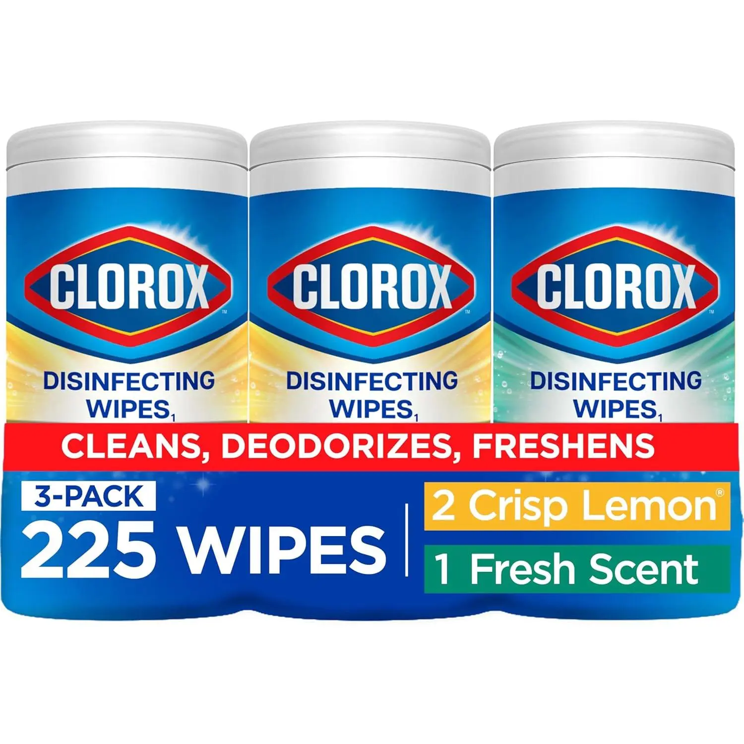 Disinfecting Cleaning Wipes Variety Pack, 75 Count Each, Pack of 3 (Package May Vary)