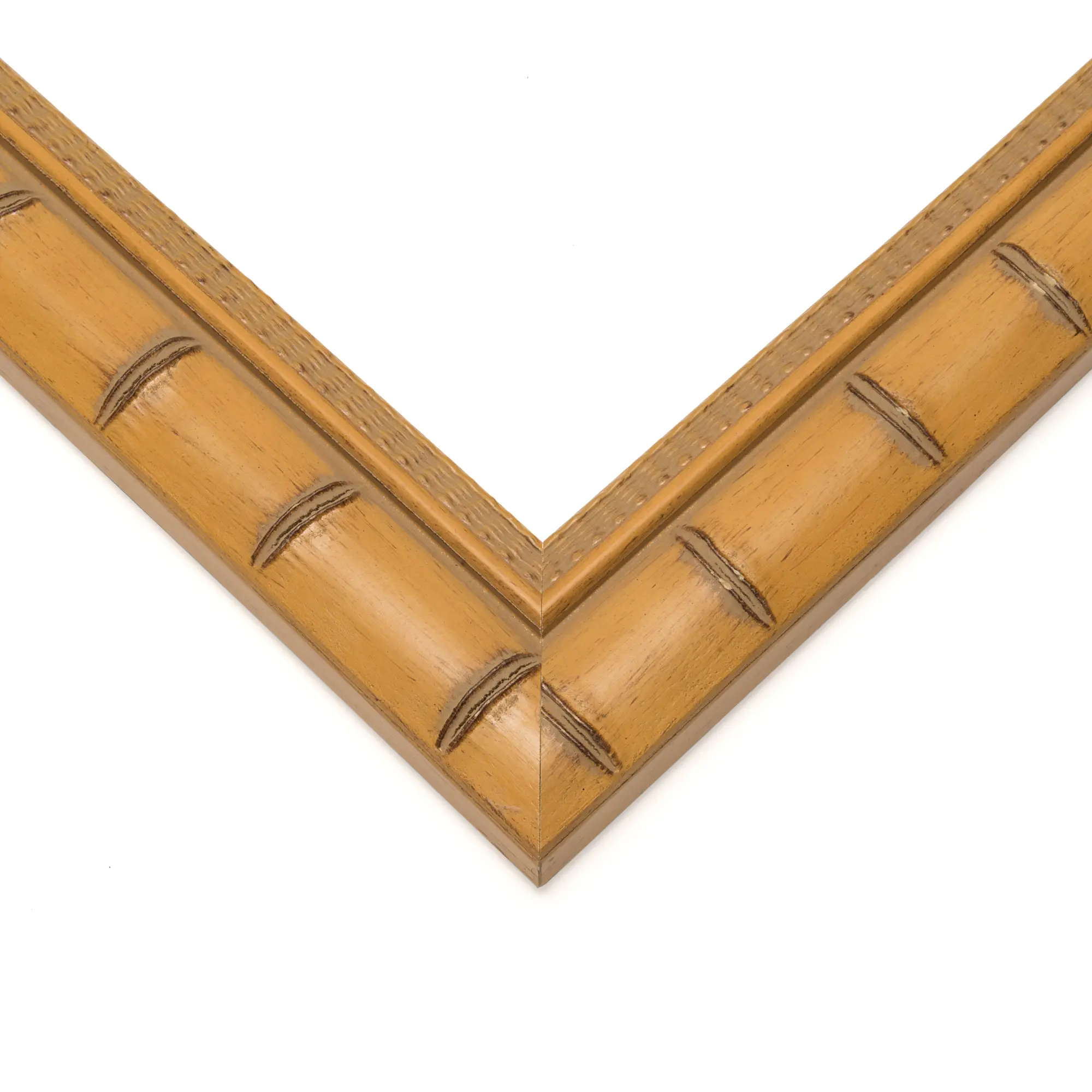 13x16 Natural Modern Bamboo Picture Frame - UV Acrylic, Foam Board Backing, Hanging Hardware