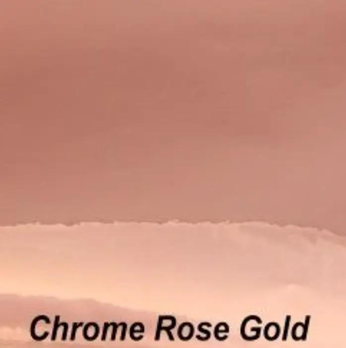 Holographic Chrome-Rose Gold Permanent Adhesive Foil Vinyl, Die-Cutting Machine Compatible, 3-5 Years Outdoor Durable DIY Scrapbooking Supply, Durability: 3-5 Years Outdoors, Holographic Permanent Vinyl