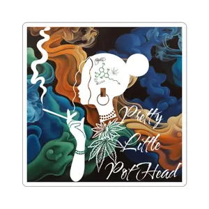 Pretty Little Pothead Kiss-Cut Stickers | Fun Gift for Stoner Friends