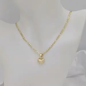 cadena 200 y dije corazoncito gold plated