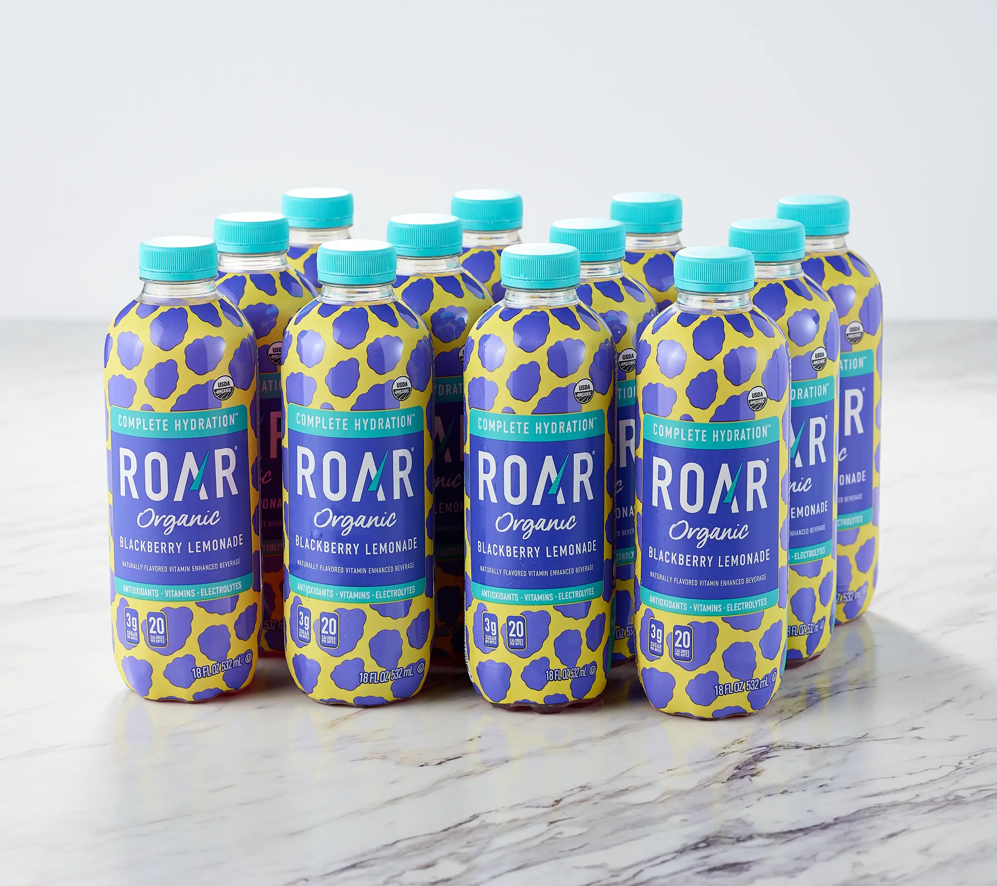 Roar Organic (12) 18-oz Btls Vitamin & Electrolyte Beverages Roar Organic (12) 18-oz Btls Vitamin & Electrolyte Beverages