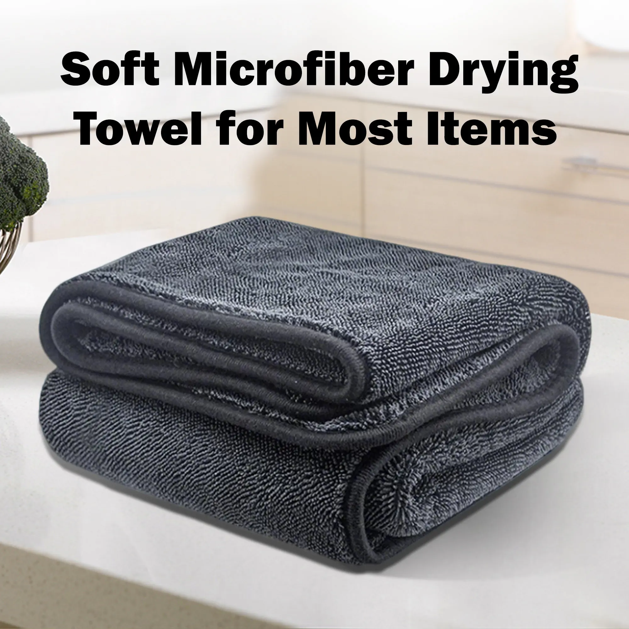 1 Count Shiny Wipes Shower Cleaning Cloths, Gray Streak-Free Microfiber Towel with Advanced Weave for Car & Home Surfaces
