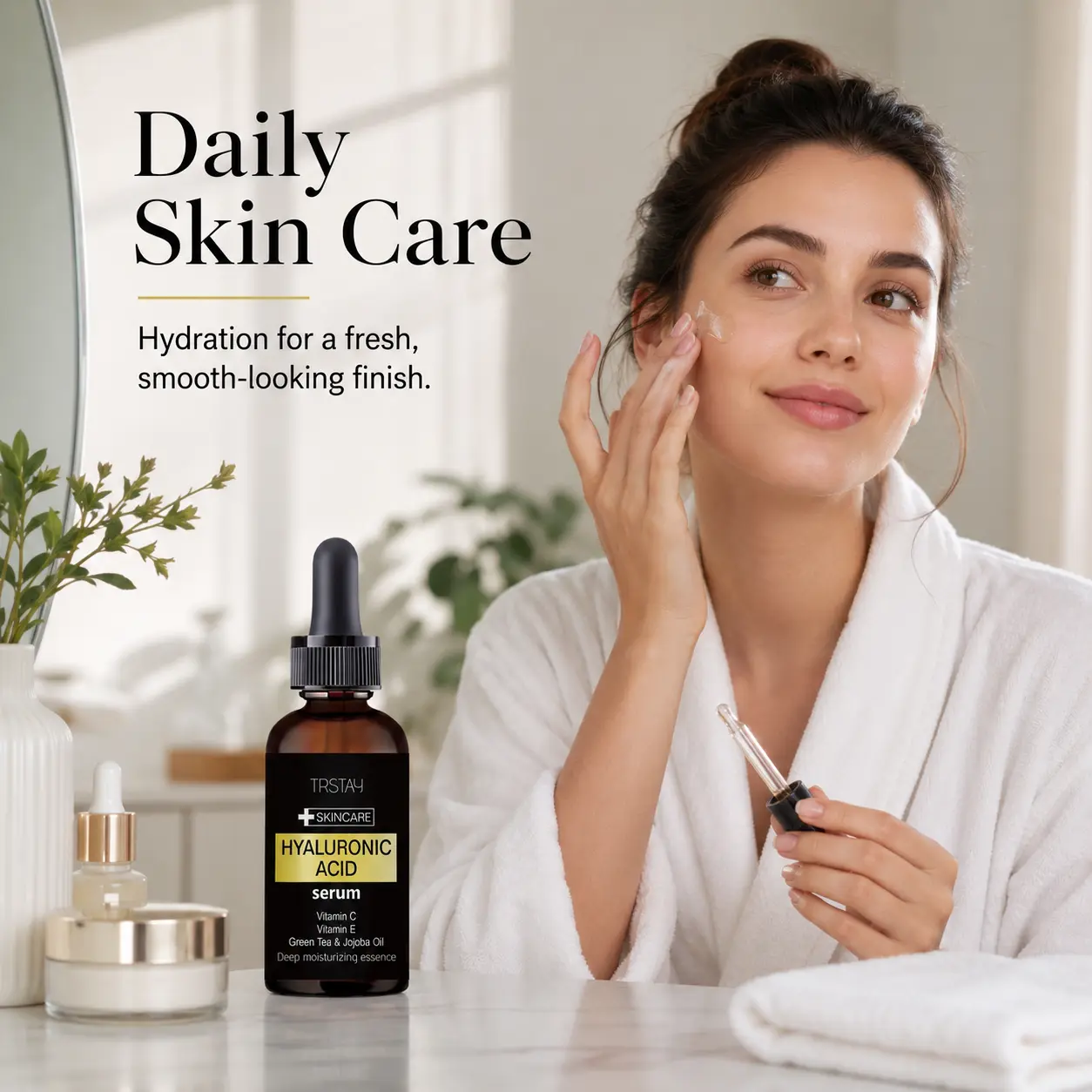 Vitamin C Facial & Body Moisturizer with Hyaluronic Acid & Argan Oil, Daily Nourishing Cream for Dry Skin, Silky Formula for a Radiant Glow, Glycerin, Moisture, Water, Brightening, Bottle, Smooth, Moisturizing, Hydration, Face & Body, Plump Skin, Glow Rou