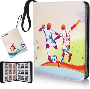 Trading Cards Universal Soccer Card Binder Holder - 720-Pocket Trading Cards Collector Album with Football Card Sleeves & Protectors Set trading card top loader card pack Social Security trading card card case Toploader Storage