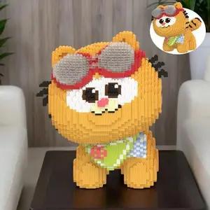 3085 Piece Small Cat DIY Model Building Block Sets, Creative Intelligence Toys for Youth and Adults, Home Decoration