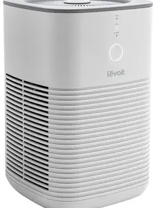LEVOIT Air Purifier for Home Bedroom, HEPA Fresheners Filter Small Room Cleaner with Fragrance Sponge for Smoke, Allergies, Pet Dander, Odor, Dust Remover, Office, Desktop, Table Top, 1 Pack, White