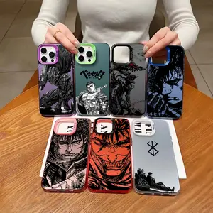 Berserk Guts Blood Anime Phone Case For iPhone 17 17Air 16 15 14 13 12 11 Pro Max X XSMAX Plus Candy Matte Shockproof Cover