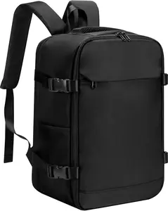 Ryanair Personal Item 40x20x25 Travel Bag, 20L Carry on Backpack Flight Approved Underseat Hand Luggage Cabin Bag for Weekender  Fits 15.6 Inch Laptop, Black