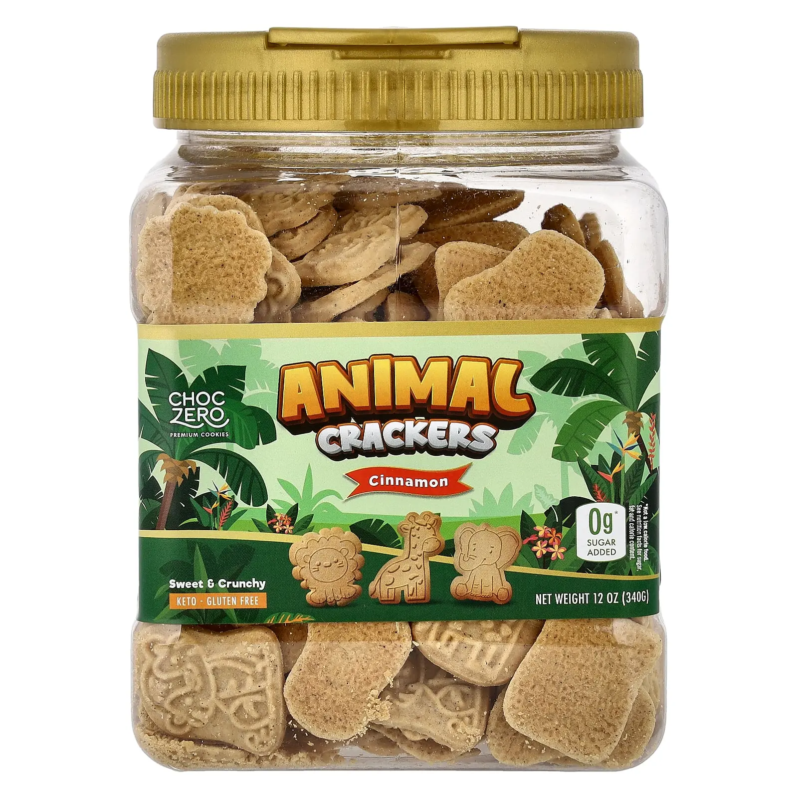 ChocZero Animal Crackers, Cinnamon, 12 oz (340 g) ChocZero Animal Crackers, Cinnamon, 12 oz (340 g)