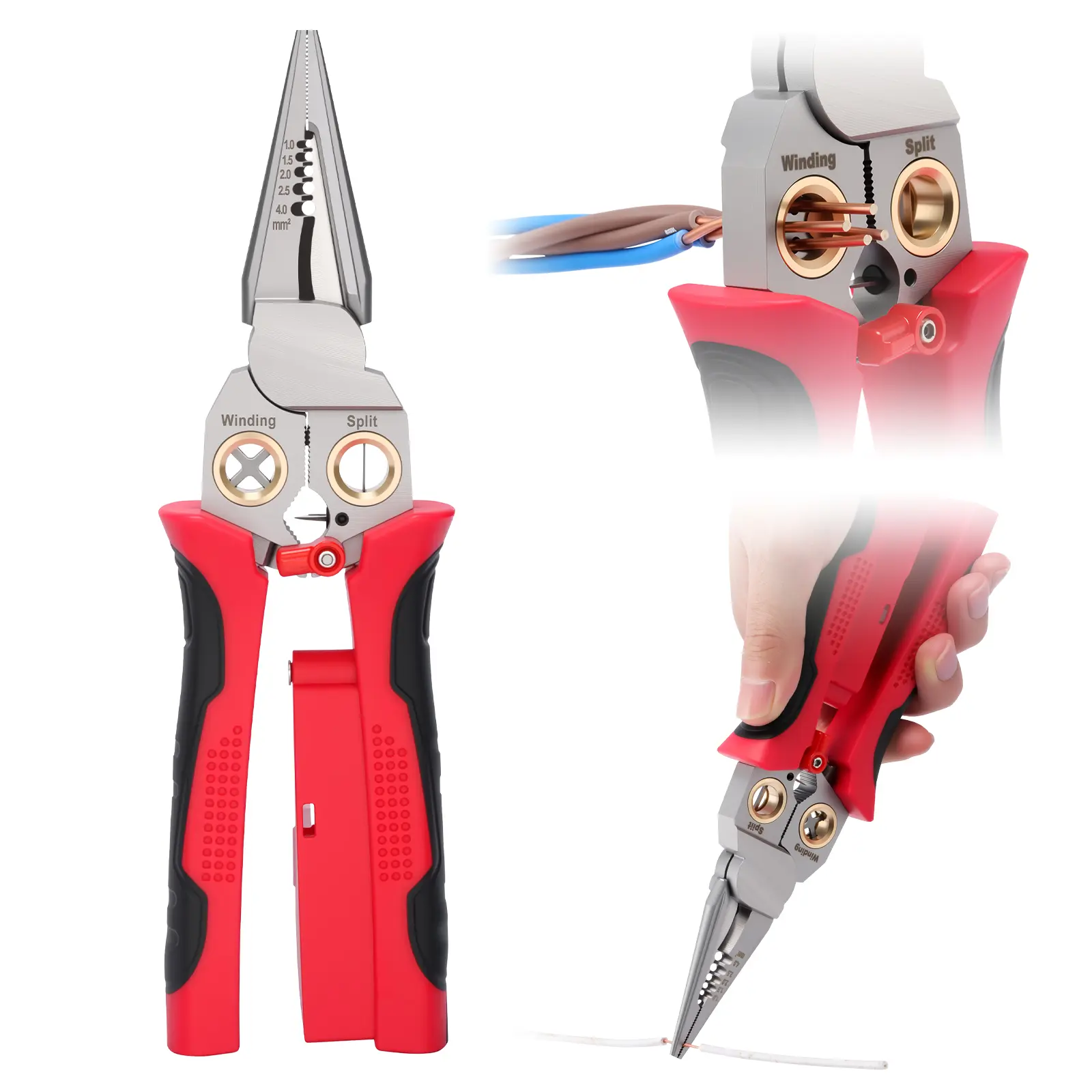 8-in-1 Wire Stripper Pliers, Compact Portable Multi-Tool Set, Electrician Hand Tools with Short-Tester for Wiring Repair, Outlet Installation,toolupgrade