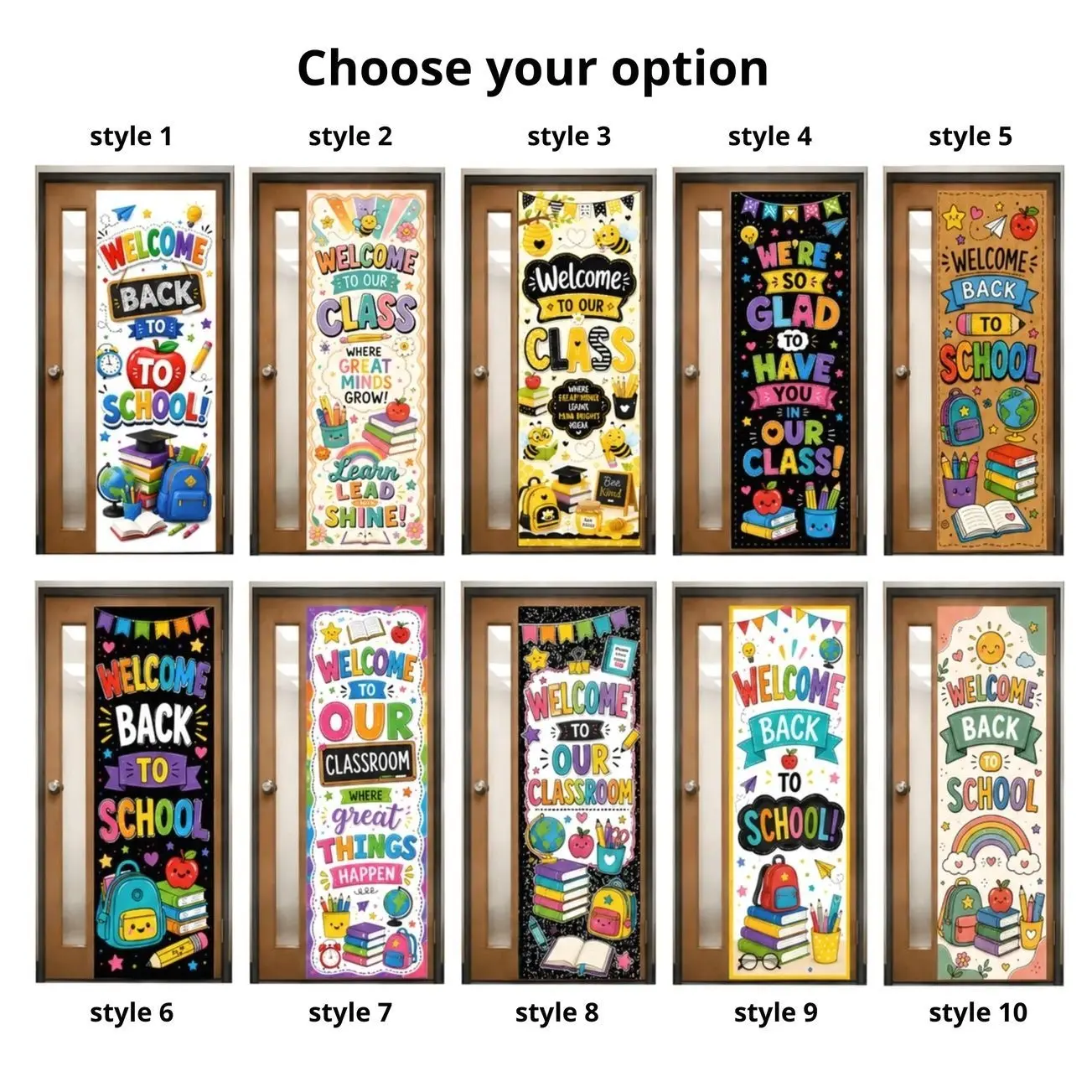 Classroom Door Banner Tapestry, Welcome Back to School Banner, Classroom Decor