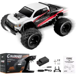 Brushless RC Truck, Super Fast RC Cars, 1/18 Chevrolet Colorado Hobby RC Trucks, 45km/h High Speed Remote Control Car with 2S Battery Rechargeable(42mph with 3S) for Adults gifts