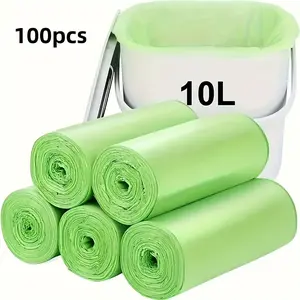 Disposable Trash Bag, 100pcs Disposable Trash Bag, Multipurpose Trash Bag for Home, Kitchen, Bathroom, Office, Outdoor