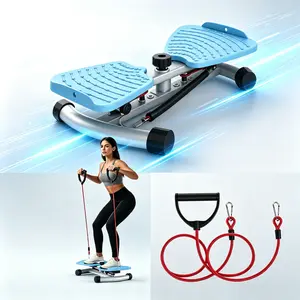 Waist Twister Machine with Resistance Bands - 300 lbs Weight Capacity, Non-Slip Twist Board, Noiseless Ab Twister Home Gym Equipment for Women/Men