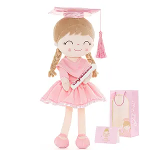 Gloveleya Graduation Doll Class of 2026  Preschool Kindergarten Milestone Gift for Girls, 16" Soft Plush Graduation Doll with Gift Bag Graduation gift for children