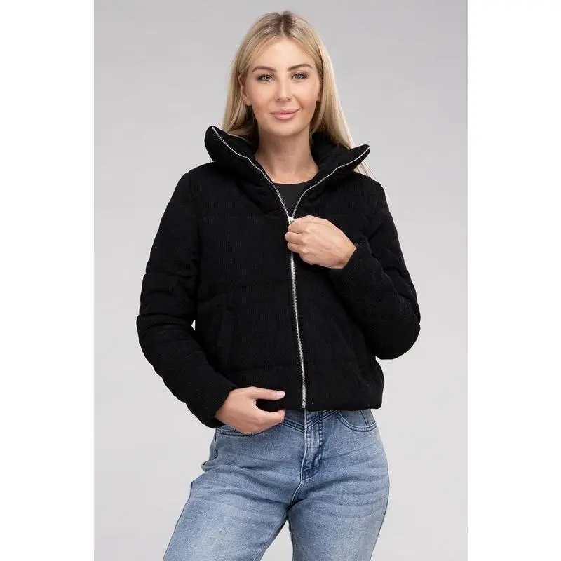 Ambiance Apparel Corduroy Zip-Up Jacket