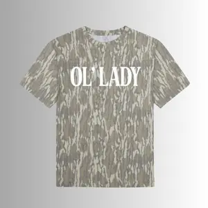 MAMA Mossy Oak Camouflage Graphic Tee, Outdoor Woodland Camo Shirt for Moms, Nature Lover Casual T-Shirt