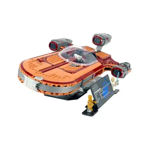 Acrylic Display Stand Compatible with LEGO® 75341 UCS Luke Skywalker's Landspeeder - Set Not Included