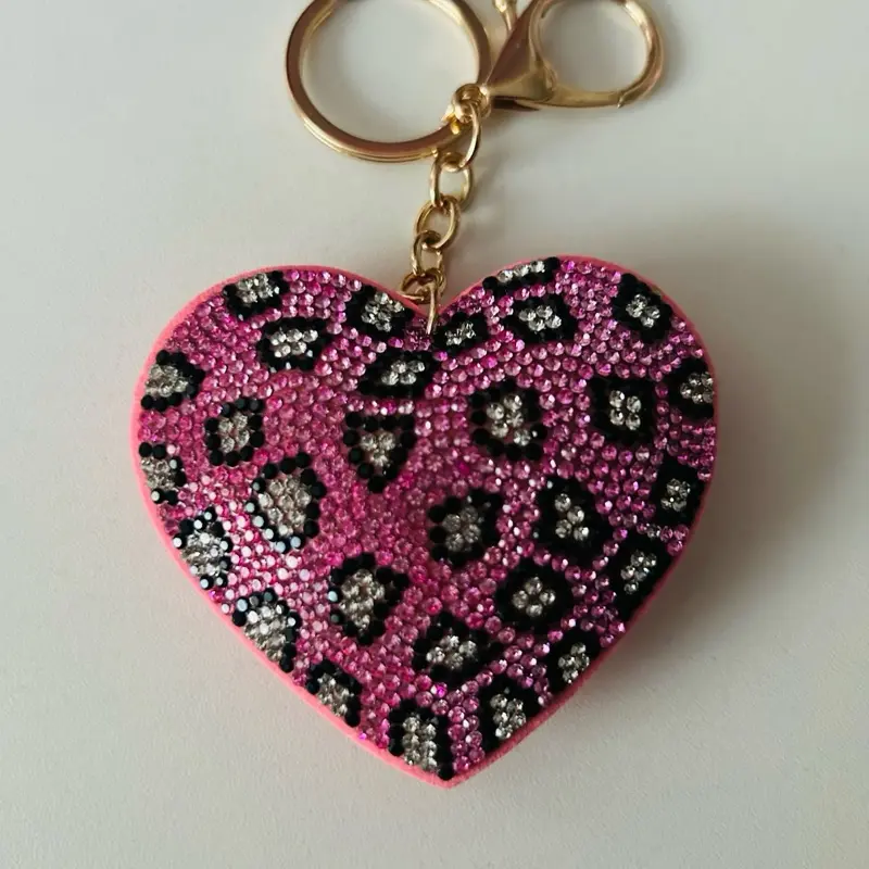 Leopard Print Keychains