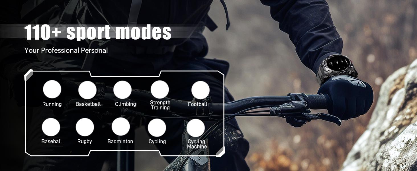 2 in 1 Smart Watch with Built-in Wireless Earbuds, Wireless Calling, 1.52" IPS HD Screen, 400mAh Long Battery, IP67 Waterproof, Sports Activity Recorder with 100+ Sport Modes Compatible with Android iOS Gift for Men