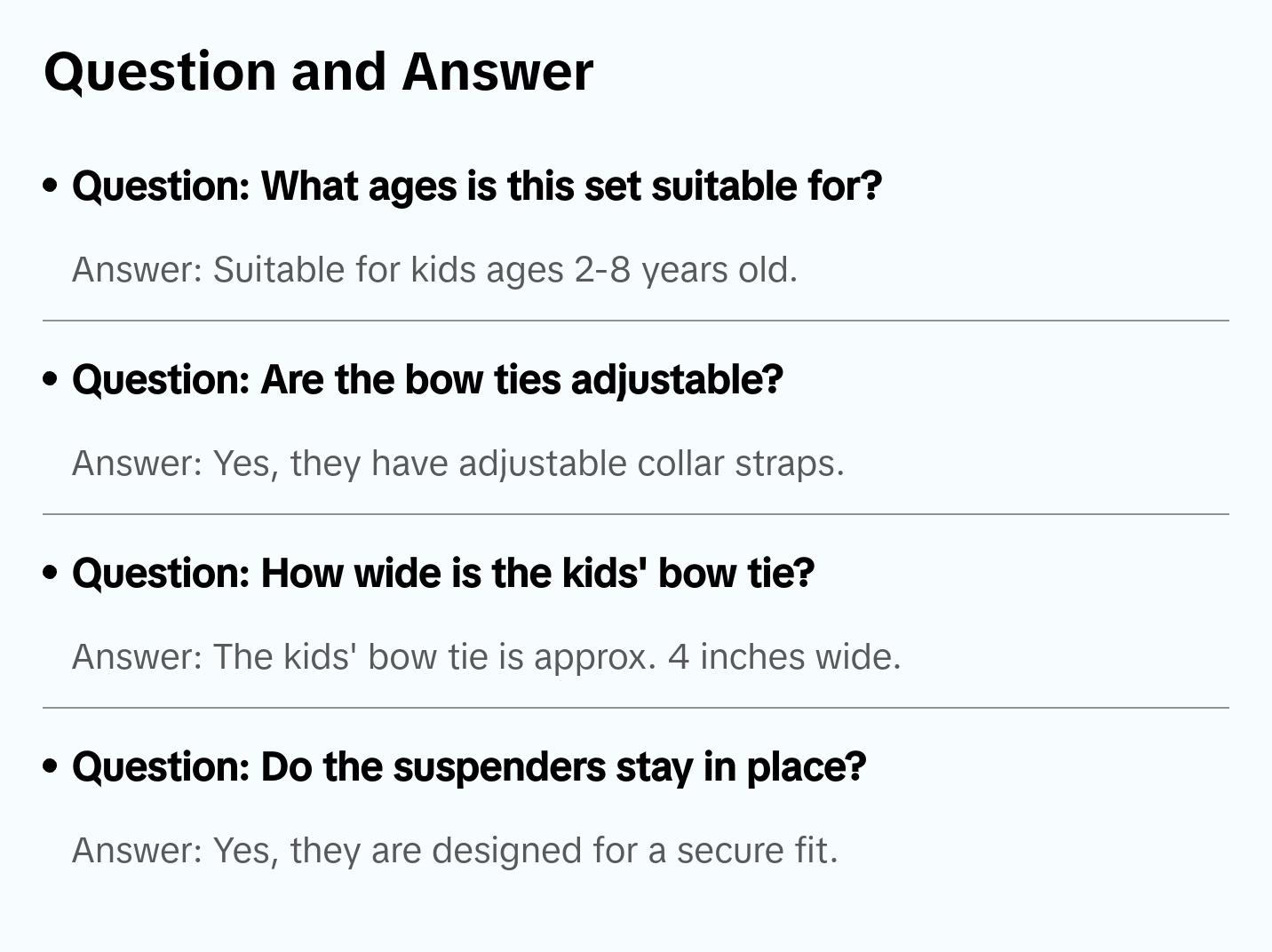 TIE MOOD Silver Cotton Kid's Pre-Tied Bow Tie & Light Blue Suspenders Set | Bow Tie & Suspender for Boys & Dad| Easter Outffit | Matching