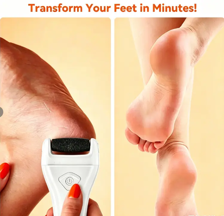 Electric Feet Callus Removers Rechargeable,Portable Electronic Foot File Pedicure Tools, Electric Callus Remover Kit,Professional Pedi Feet Care Perfect for Dead,Hard Cracked Dry Skin, Water Proof, Cordless