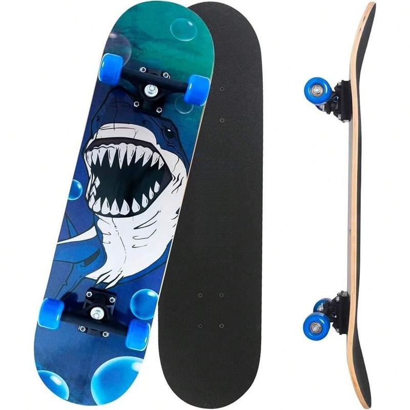 Standard Skateboards Gift 31 Inch Complete Skateboard Wood 9 Layer Canadian Maple Trick Skate Boards For Beginner skater  xl