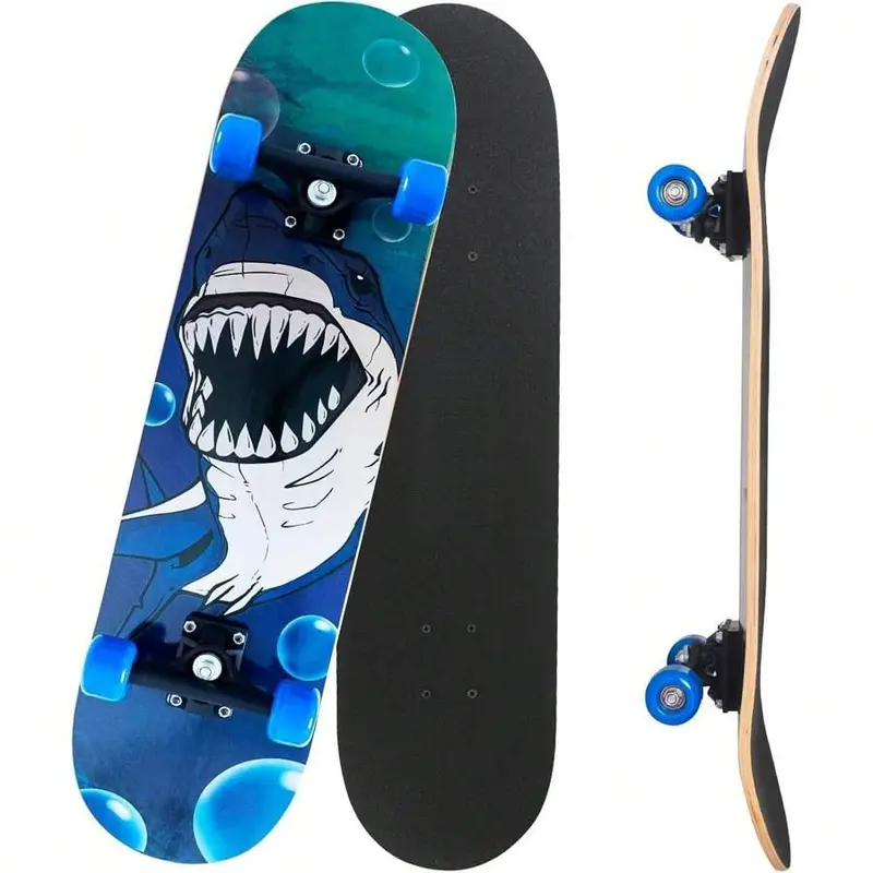 Standard Skateboards Gift 31 Inch Complete Skateboard Wood 9 Layer Canadian Maple Trick Skate Boards For Beginner skater  xl