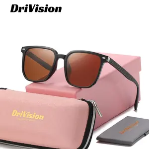 DriVision Unisex Exquisite craftsmanship Full Frame Sunglasses Swimming Oversize Frame Polarized Sunglasses UV400