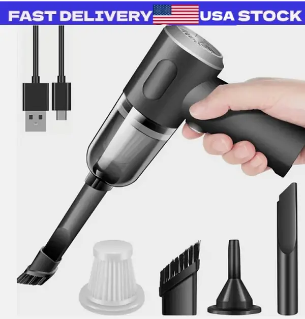 3in1 Mini Portable Wireless Cordless Handheld Air Blower Vacuum Cleaner Home Car