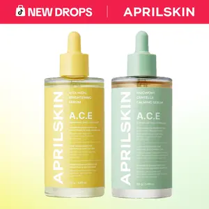 [APRILSKIN Official] [NEW] A.C.E. 3-SECOND Soothing & Brightening Serum Duo: Mugwort Centella Serum & Vita Kojic Serum | Mugwort + Centella Dual Calming | Vitamin C + Kojic Complex