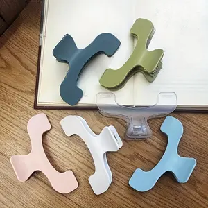 Transparent & Multi-Color Book Page Clips, Durable Office Study Reading Bookmarks, Simple Creative Stationery Design, Essential School Accessories, Office Supplies