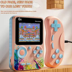Hongic Game Console 500 in 1, Retro Handheld Gaming Console, 2.4 Inch Screen, 1020mah Battery, 500 Classic Games, Plug and Play, 4 Colors