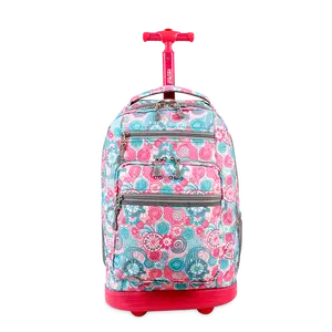 Sundance Laptop Rolling Backpack (20 Inch) in Blue Raspberry