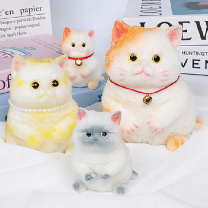 Squishy  Handmade Taba squishies/Animal Yellow Cat(Large Size)Squishy Toys Full silicone reborn squishy,fidget toys,taba Squishy,Animal Yellow Cat,Gift for girls and boys